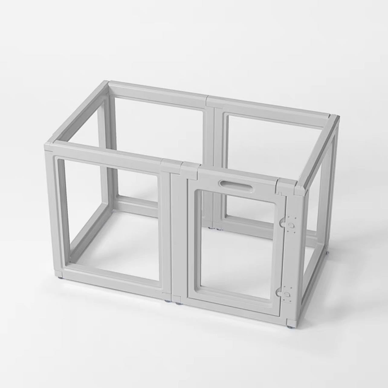 犬 サークルケージ 透明 アクリル クリアサークル 6面パネル H60cmLOW